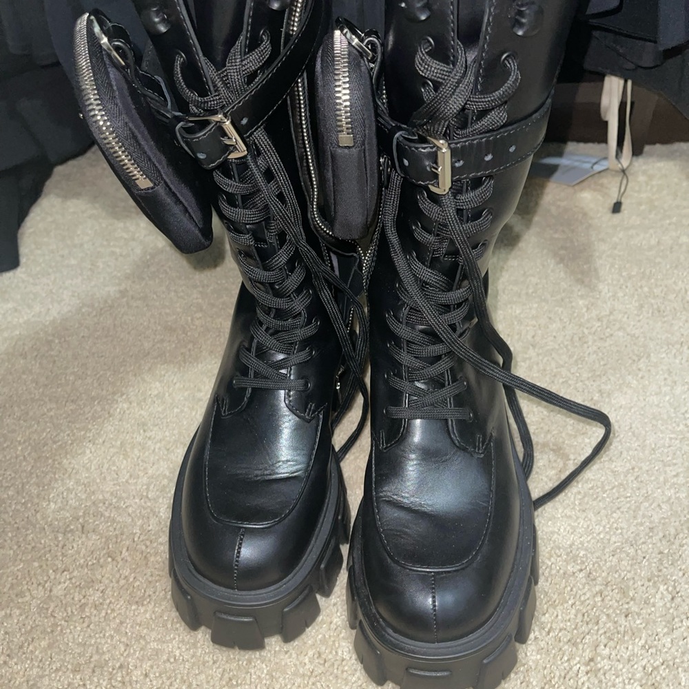 Prada Combat Boots